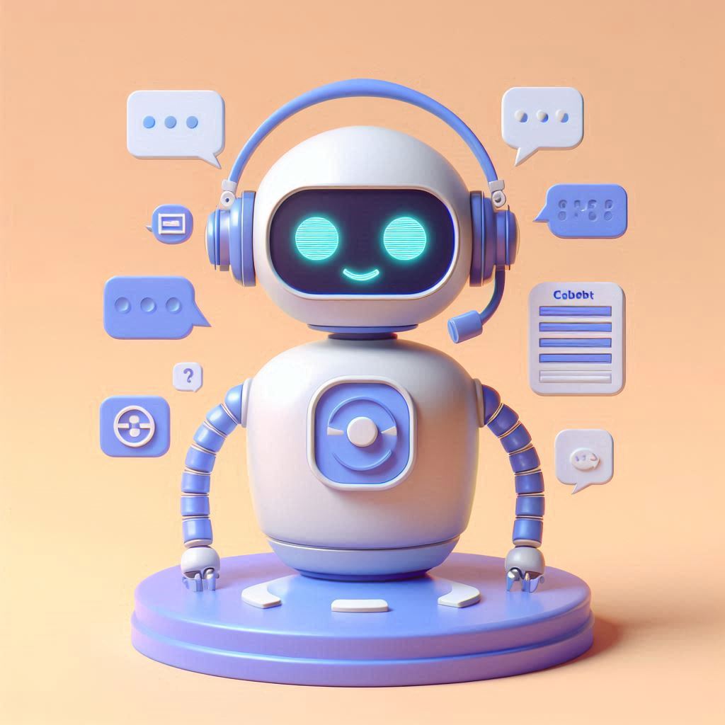 A detailed illustration of various chatbot interactions with customers across different platforms, showcasing efficiency and integration capabilities.